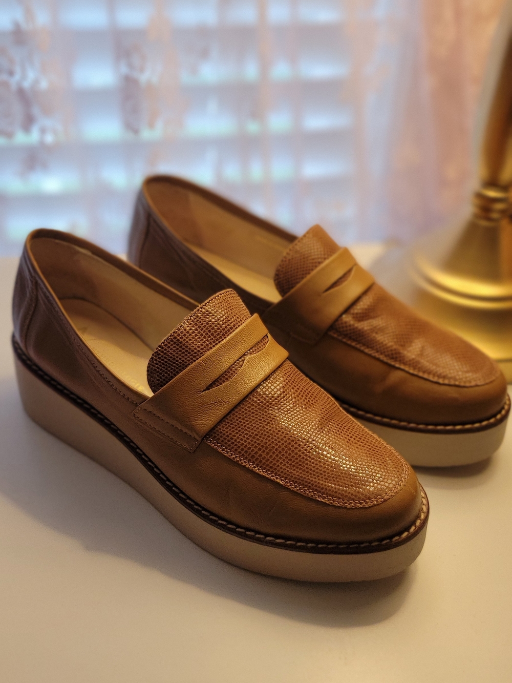 Anthropologie Platform Loafers - Women Sz 38